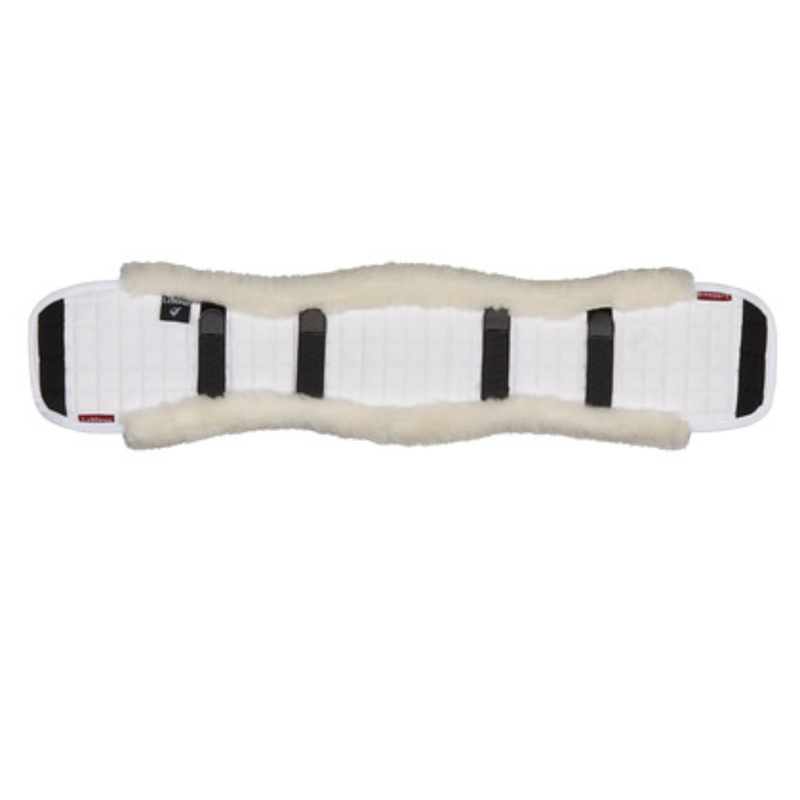 LeMieux ProLambskin Dressage Girth Cover - White/White